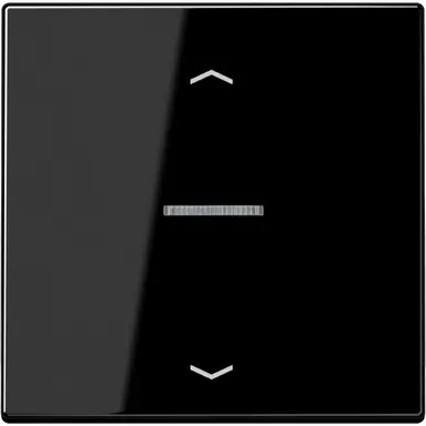 JUNG BT LS 17101 P SW HOME bedieningsknop 1-voudig met pijlsymbolen LS990 zwart glans