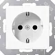 JUNG A 1520 KI WW wandcontactdoos randaarde Safety+ met klauwbevestiging A-range alpine wit
