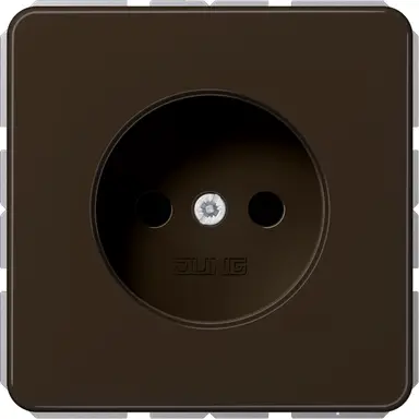 JUNG CD 1510 N BR wandcontactdoos zonder randaarde CD500 bruin
