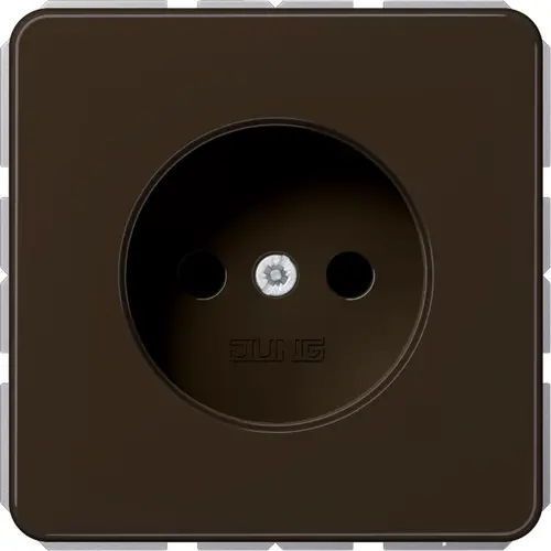 JUNG CD 1510 N BR wandcontactdoos zonder randaarde CD500 bruin