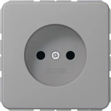 JUNG CD 1510 N GR wandcontactdoos zonder randaarde CD500 grijs