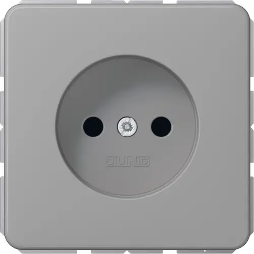 JUNG CD 1510 N GR wandcontactdoos zonder randaarde CD500 grijs