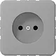 JUNG CD 1510 N GR wandcontactdoos zonder randaarde CD500 grijs