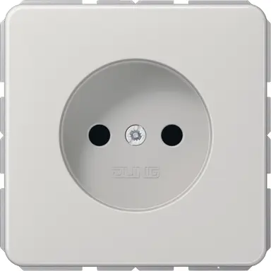 JUNG CD 1510 N LG wandcontactdoos zonder randaarde CD500 lichtgrijs
