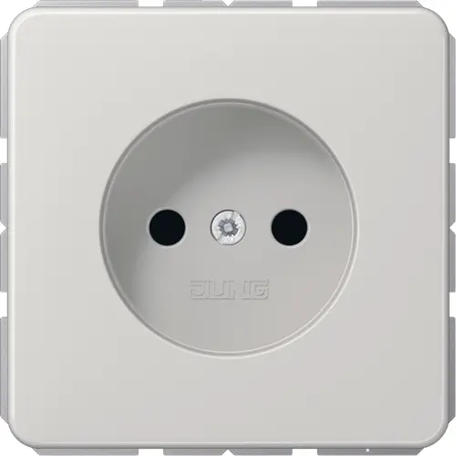 JUNG CD 1510 N LG wandcontactdoos zonder randaarde CD500 lichtgrijs
