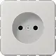 JUNG CD 1510 N LG wandcontactdoos zonder randaarde CD500 lichtgrijs
