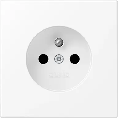 JUNG LS 1520 FKI WWM wandcontactdoos penaarde Safety+ LS990 sneeuwwit mat