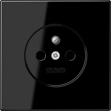 JUNG LS 1520 FKI SW wandcontactdoos penaarde Safety+ LS990 zwart glans
