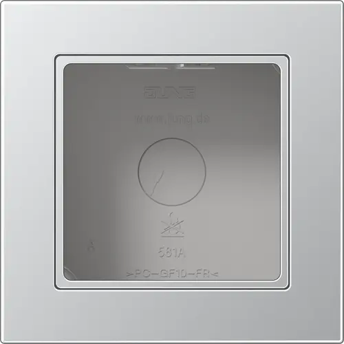 JUNG A 5581 BF A AL opbouwbak 1-voudig A550 aluminium
