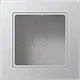 JUNG A 5581 BF A AL opbouwbak 1-voudig A550 aluminium