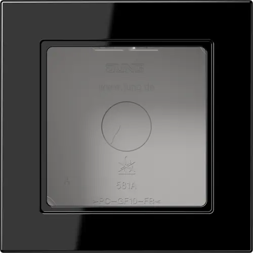 JUNG A 5581 BF A SW opbouwbak 1-voudig A550 zwart