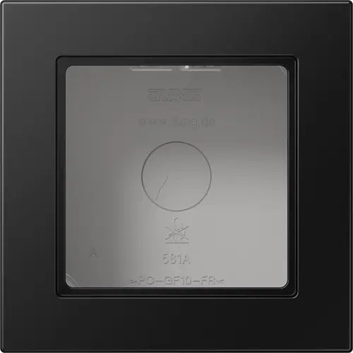 JUNG A 5581 BF A SWM opbouwbak 1-voudig A550 grafietzwart mat