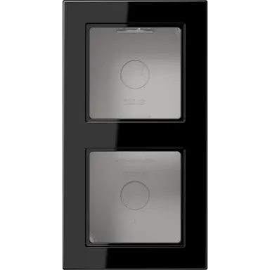 JUNG A 5582 BF A SW opbouwbak 2-voudig A550 zwart glans