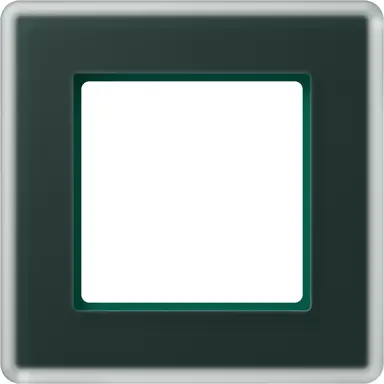 JUNG AV 581 GLM SG afdekraam 1-voudig A Viva smaragdgroen glas