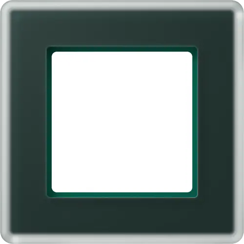 JUNG AV 581 GLM SG afdekraam 1-voudig A Viva smaragdgroen glas