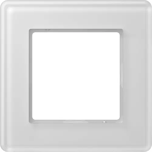 JUNG AV 581 GLM WW afdekraam 1-voudig A Viva alpine wit glas