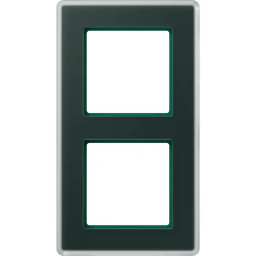 JUNG AV 582 GLM SG afdekraam 2-voudig A Viva smaragdgroen glas