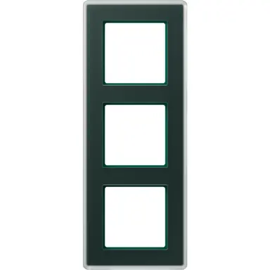 JUNG AV 583 GLM SG afdekraam 3-voudig A Viva smaragdgroen glas