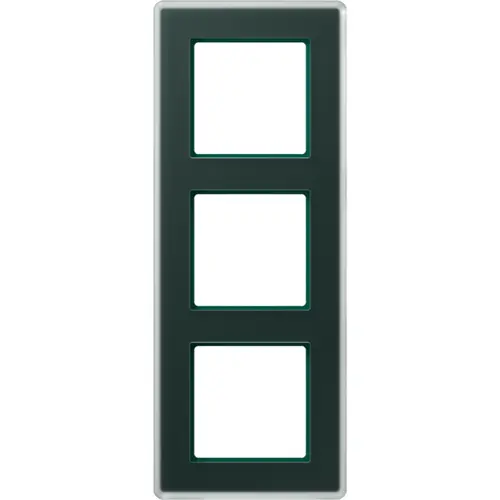 JUNG AV 583 GLM SG afdekraam 3-voudig A Viva smaragdgroen glas