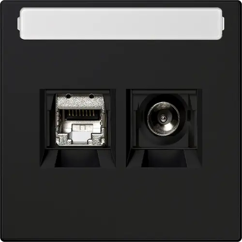 JUNG MMD LS 4521 SWM Smart-TV-aansluitdoos LS990 grafietzwart mat