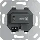 JUNG USB PD60 C SW USB-lader type C met snellaadfunctie Power Delivery 60 Watt zwart glans