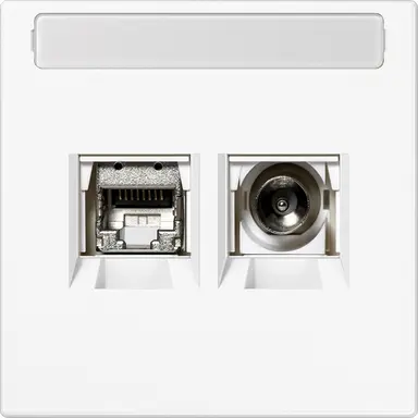 JUNG MMD LS 4521 WWM Smart-TV-aansluitdoos LS990 sneeuwwit mat