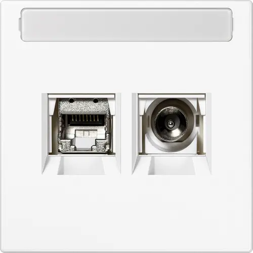 JUNG MMD LS 4521 WWM Smart-TV-aansluitdoos LS990 sneeuwwit mat