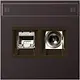 JUNG MMD AL 4521 D Smart-TV-aansluitdoos LS990 dark gelakt aluminium