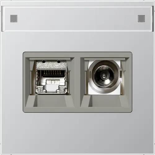 JUNG MMD AL 4521 Smart-TV-aansluitdoos LS990 aluminium