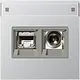 JUNG MMD AL 4521 Smart-TV-aansluitdoos LS990 aluminium