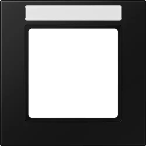 JUNG A 5581 BF NA SWM afdekraam 1-voudig met tekstvenster A550 grafietzwart mat