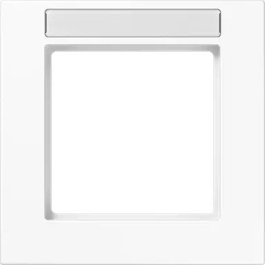 JUNG A 5581 BF NA WW afdekraam 1-voudig met tekstvenster A550 alpine wit