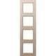 JUNG A 5584 BF CH afdekraam 4-voudig A550 champagne
