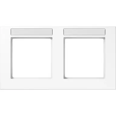 JUNG A 55820 BF NA WW afdekraam 2-voudig horizontaal met tekstvenster A550 alpine wit