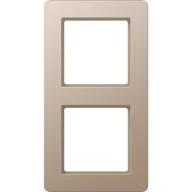 JUNG AF 582 BF CH afdekraam 2-voudig A Flow champagne