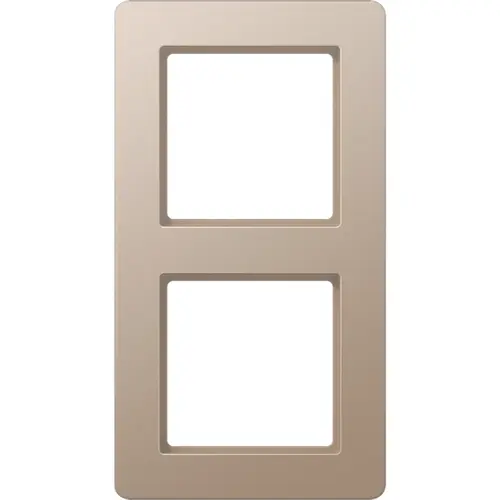 JUNG AF 582 BF CH afdekraam 2-voudig A Flow champagne