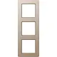 JUNG AF 583 BF CH afdekraam 3-voudig A Flow champagne