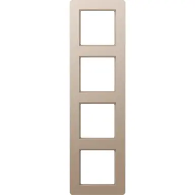 JUNG AF 584 BF CH afdekraam 4-voudig A Flow champagne