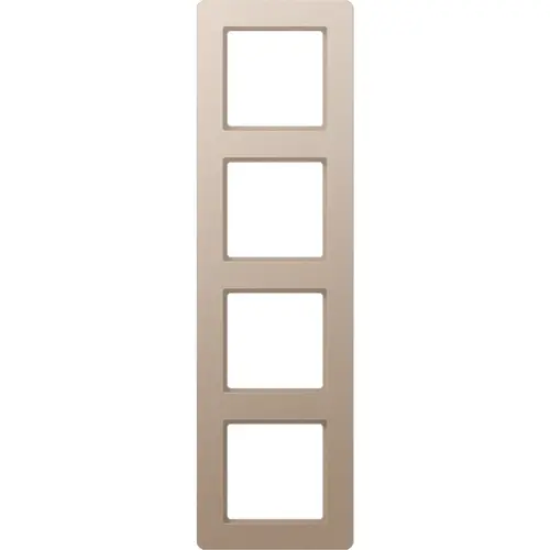 JUNG AF 584 BF CH afdekraam 4-voudig A Flow champagne