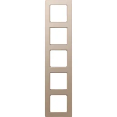 JUNG AF 585 BF CH afdekraam 5-voudig A Flow champagne