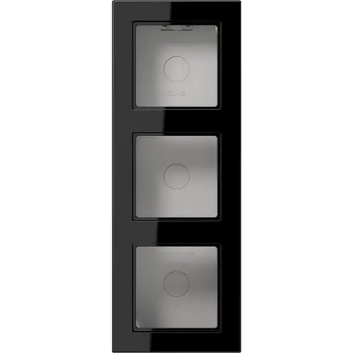 JUNG A 5583 BF A SW opbouwbak 3-voudig A550 zwart glans