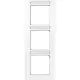 JUNG A 5583 BF NA WW afdekraam 3-voudig verticaal met tekstvenster A550 alpine wit