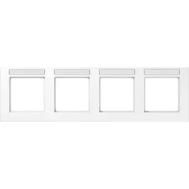 JUNG A 55840 BF NA WW afdekraam 4-voudig horizontaal met tekstvenster A550 alpine wit