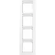 JUNG A 5584 BF NA WW afdekraam 4-voudig verticaal met tekstvenster A550 alpine wit