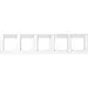 JUNG A 55850 BF NA WW afdekraam 5-voudig horizontaal met tekstvenster A550 alpine wit