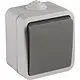 Q-Link 00.944.01 opbouw wisselschakelaar grijs spatwaterdicht IP54 OP=OP