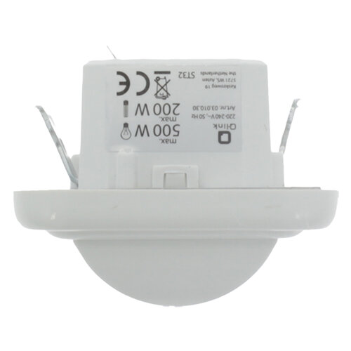 Q-Link 53.301.30 bewegingsmelder wand inbouw wit LED 0-200W OP=OP