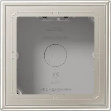 JUNG ES 2581 A-L opbouwbak 1-voudig LS990 edelstaal