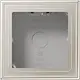 JUNG ES 2581 A-L opbouwbak 1-voudig LS990 edelstaal