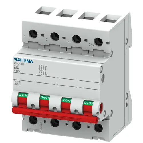 Attema AT90229 hoofdschakelaar 4p 40a